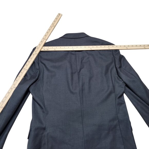 Ralph Lauren Mens 42R Wool Blazer Jacket For Dillards Charcoal Gray Two-Button C - Picture 6 of 9